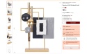 Figurka Beliani SULFUR Metal Złota – Złota Dekoracja Geometryczna