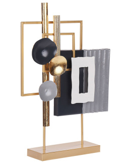 Figurka Beliani SULFUR Metal Złota – Złota Dekoracja Geometryczna