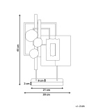 Figurka Beliani SULFUR Metal Złota – Złota Dekoracja Geometryczna