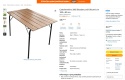 Castelmerlino 280 Składany Stół Okumè cm 100 x 60 cm – Naturalne Drewno i Matowa Czerń