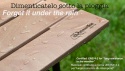 Castelmerlino 280 Składany Stół Okumè cm 100 x 60 cm – Naturalne Drewno i Matowa Czerń
