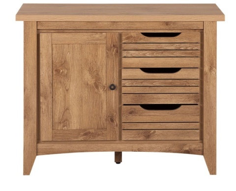 Szafka 2-drzwiowa Beliani AGORA – jasne drewno, styl retro, 99×80 cm Szafka 2-drzwiowa Beliani AGORA – jasne drewno, styl retro, 99×80 cm