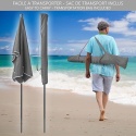 VOUNOT Prostokątny Parasol Ogrodowy / Balkonowy 200x125 cm, Pochylany