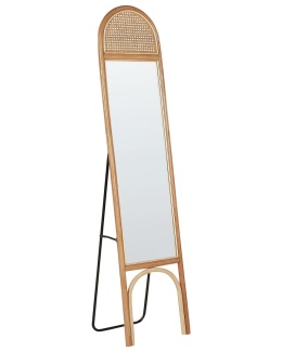 Beliani Lustro Stojące BRUSSEY 170 cm Rattan Naturalny