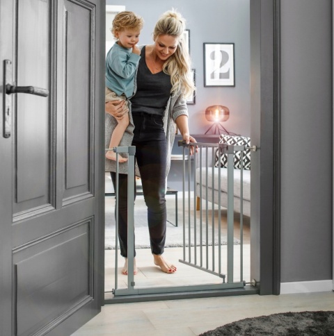 Bramka Zabezpieczająca Hauck Stop N Safe 2, Rozporowa + Rozszerzenie 21 cm (96-101 cm)