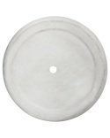 Donica MESSENE 41 cm | Jasnoszara | Okrągła doniczka z włókna ceramicznego