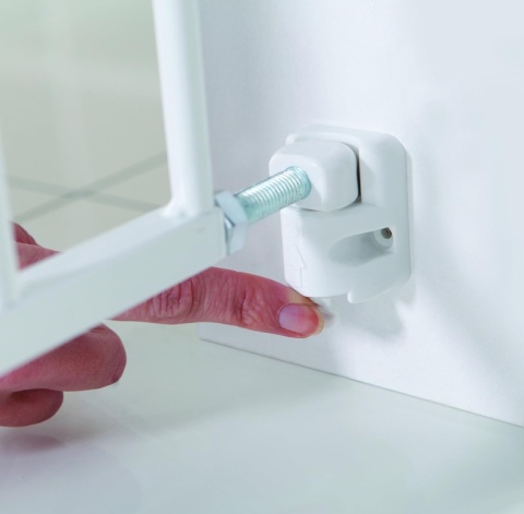 Bramka Zabezpieczająca Munchkin Lindam, Przykręcana, Bezprogowa 64.5-102 cm, Biała