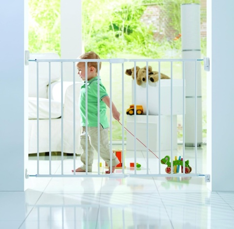 Bramka Zabezpieczająca Munchkin Lindam, Przykręcana, Bezprogowa 64.5-102 cm, Biała