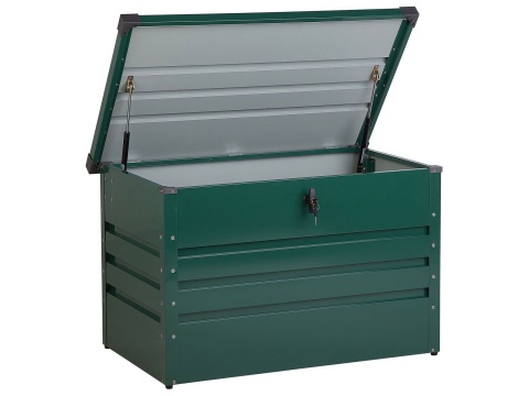 Skrzynia ogrodowa CEBROSA 100x62 cm, Metalowa, Zielona – 300 L, Zamek Skrzynia ogrodowa CEBROSA 100x62 cm, Metalowa, Zielona – 300 L, Zamek