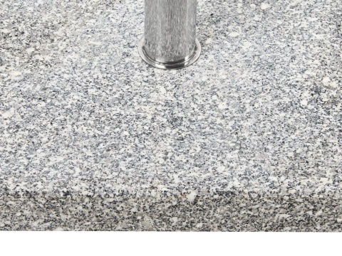 Baza Podstawka pod Parasol Ogrodowy Beliani CERZETO 30 kg Kwadratowa Granitowa Szara z Kółkami