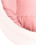 Beliani Kokon niemowlęcy 55 x 90 cm różowy z beżowym EREB