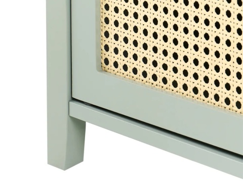 Beliani Szafka na buty BENDIGO z siedziskiem miętowa