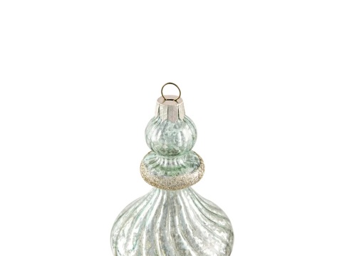 Beliani Zestaw 35 bombek FROSTING – szklane, kolorowe, ręcznie malowane