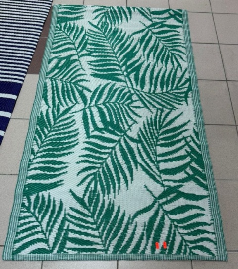 Dywan Wewnętrzno-Zewnętrzny TROPIKALNA OAZA, 90x150 cm, Liście Palmy