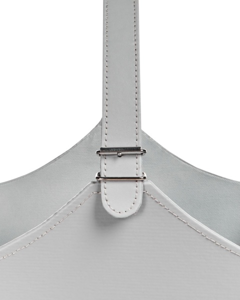 Ręcznie Robiony Kosz do Przechowywania Beliani ELAM, Szara Skóra Ekologiczna Ręcznie Robiony Kosz do Przechowywania Beliani ELAM, Szara Skóra Ekologiczna