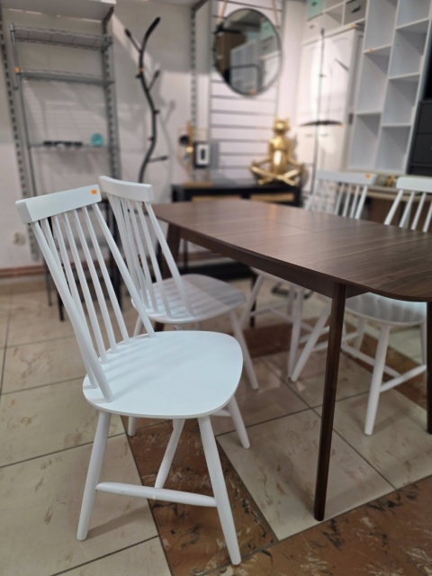 Stół Rozkładany do Jadalni MADOX 120-150 cm, Fornir Orzechowy, Styl Mid-Century Stół Rozkładany do Jadalni MADOX 120-150 cm, Fornir Orzechowy, Styl Mid-Century