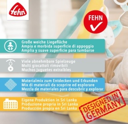 Mata Edukacyjna Fehn 3D Activity Owca BabyLOVE – Beżowa z Pałąkami