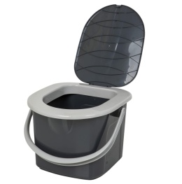 Toaleta Turystyczna BranQ 15,5L Antracyt – Przenośna, Ekologiczna (Z Recyklingu)
