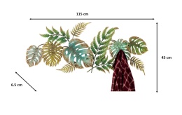 Wieszak Ścienny Metalowy JUNGLE PARTY 107cm – Kolorowy, Styl Boho/Vintage KARE DESIGN